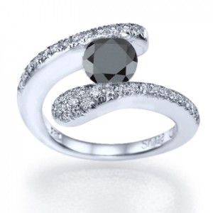 beautiful and elegant black diamond ring