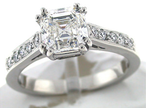 best asscher cut engagement rings