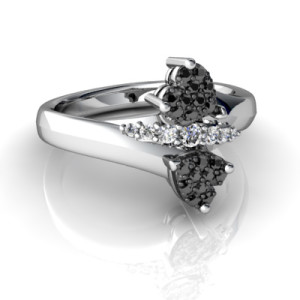 best elegant and stylish black diamond ring