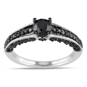 best sophisticated black diamond ring
