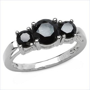 black diamond ring for women