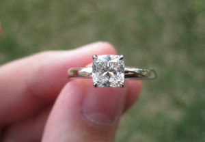 cute cushion cut solitaire engagement rings designs