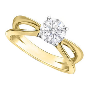 elegant yellow gold engagement rings