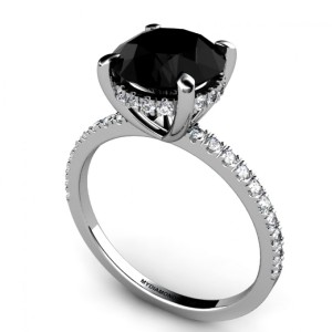 exquisite black diamond engagement rings for women