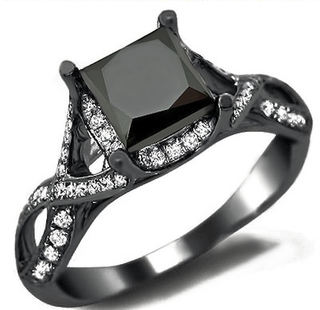 Pics of black diamond wedding rings