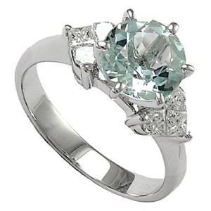 gem colored diamond engagement rings