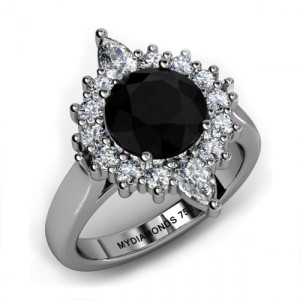 most elegant black diamond ring