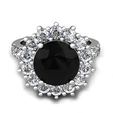 Black diamond engagement rings popularity