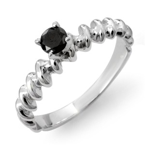 stylish black diamond ring