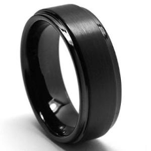 stylish mens black gold rings