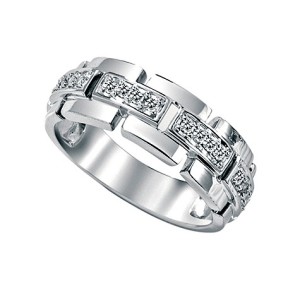 stylish mens white gold diamond rings