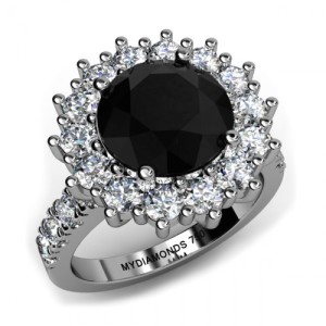 Striking Black Engagement Rings | Black Diamond Ring